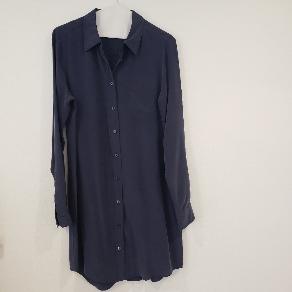 Equipment Femme Essential Silk Shirt Dress